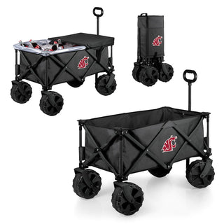 Washington State Cougars Adventure Wagon Elite All-Terrain Folding Utility Wagon - Charcoal