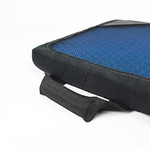 HealthMate IN9114 Comfy Gel Square Cushion Gel Seat Cushion for Long Sitting for Back, Sciatica and Tailbone Pain Relief, for Office Chair, Car, Wheelchair, Long Trips