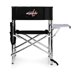 PICNIC TIME NHL Washington Capitals Sports Chair with Side Table - Beach Chair - Camp Chair for Adults