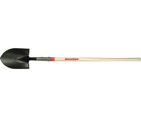 A.M. Leonard Round Point Closed Back Shovel with D Grip Handle - 30 Inch Length