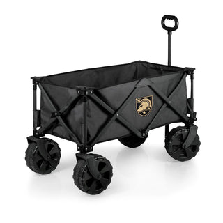 Army Black Knights Adventure Wagon Elite All-Terrain Folding Utility Wagon - Charcoal