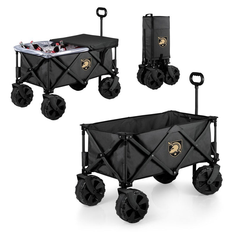 Army Black Knights Adventure Wagon Elite All-Terrain Folding Utility Wagon - Charcoal