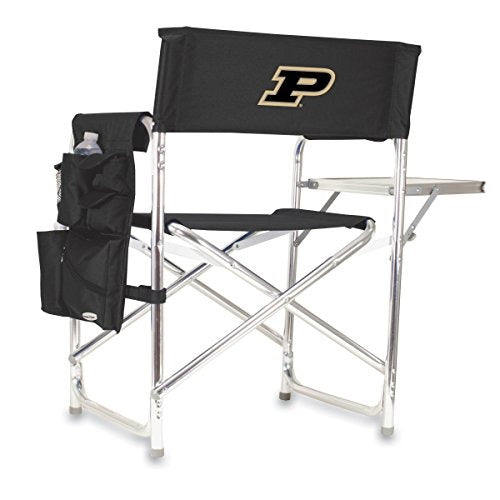 NCAA Purdue Boilermakers Sports Chair with Side Table - Beach Chair - Camp Chair for Adults