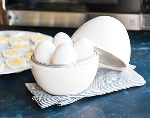 Nordic Ware Microwave Egg Boiler, 4 Capacity, White