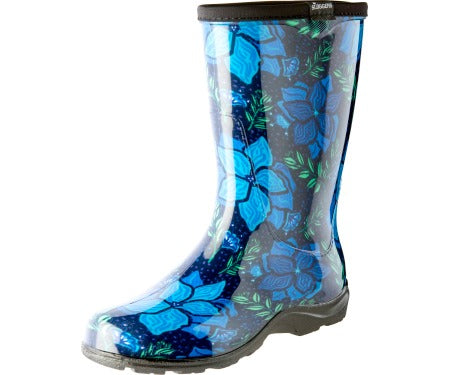 Sloggers 5018SSBL10 Spring Surprise Boot Waterproof, 10, Blue, 10