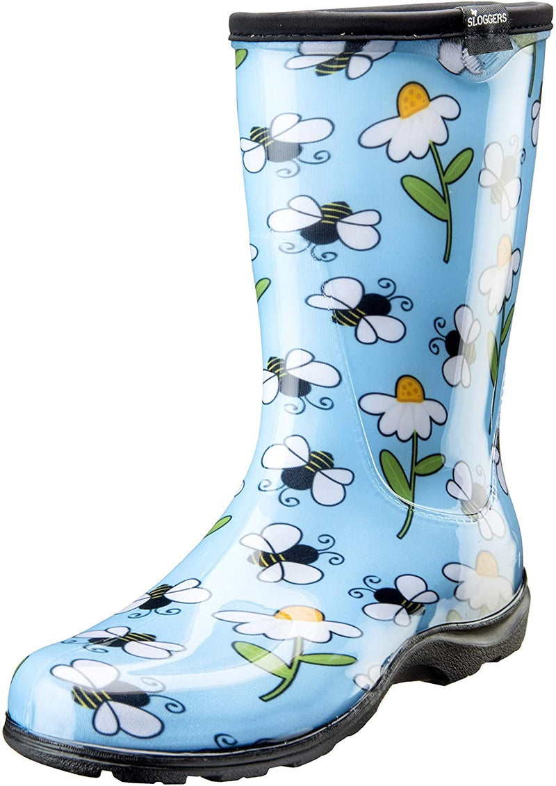 Sloggers 5020BEEBL10 Waterproof Comfort Boot, 10, BEE Blue