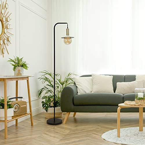 Lalia Home Oslo Floor Lamp, Black - 1 Pack