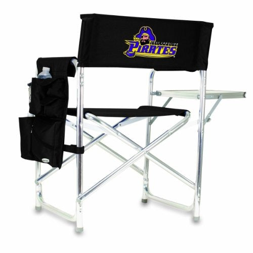 NCAA East Carolina Pirates Sports Chair with Side Table - Beach Chair - Camp Chair for Adults