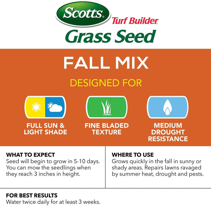 Scotts Turf Builder Grass Seed Fall Mix - 15 lb.