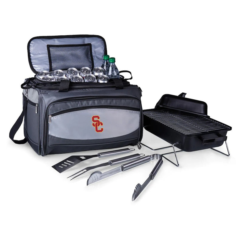 USC Trojans Portable Charcoal Grill & Cooler Tote
