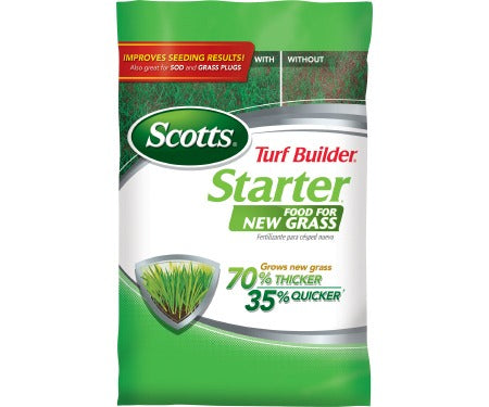 Scotts 21814 Turf Builder Starter Fertilizer 14k SQ FT Granules Plant Grass