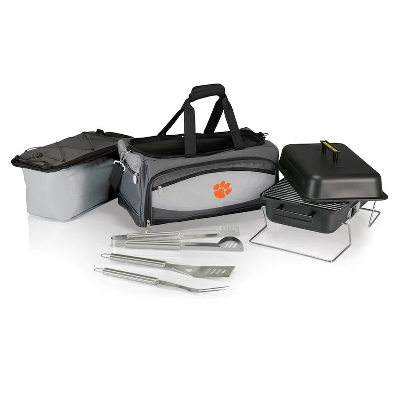 Clemson Tigers Portable Charcoal Grill & Cooler Tote