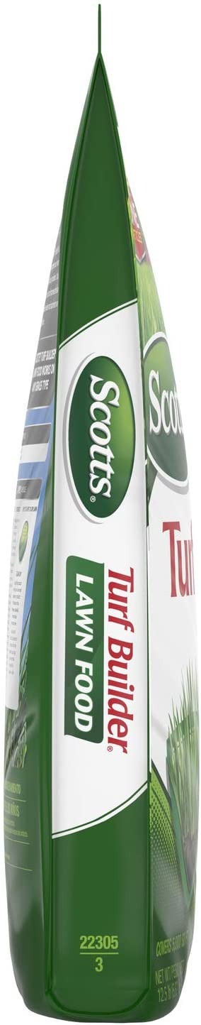 Scotts Turf Builder Lawn Food, 12.5 lb. - Lawn Fertilizer Feeds and Strengthens Grass to Protect Against Future Problems - Build Deep Roots - Apply to Any Grass Type - Covers 5,000 sq. ft.
