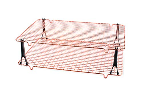 Nordic Ware Stackable Cooling Rack, 2 Piece, Copper