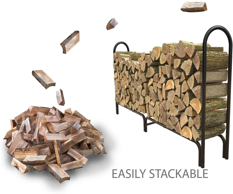 Panacea 15205 8-Foot Deluxe Log Rack with Cover
