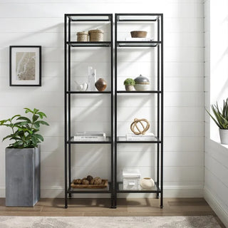 Crosley Furniture Aimee 2PC Etagere Set in Oil Rubbed Bronze Color
