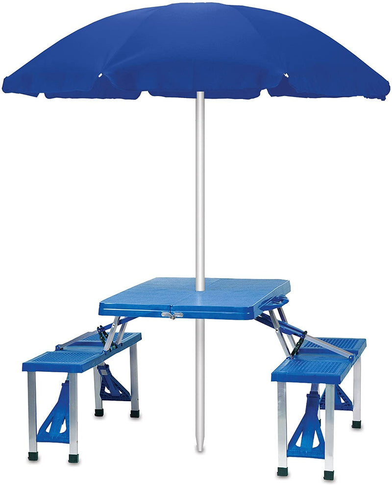 ONIVA - a Picnic Time Brand Portable Folding Picnic Table with Seating for 4, Blue, 36.2" x 18" x 5.5"