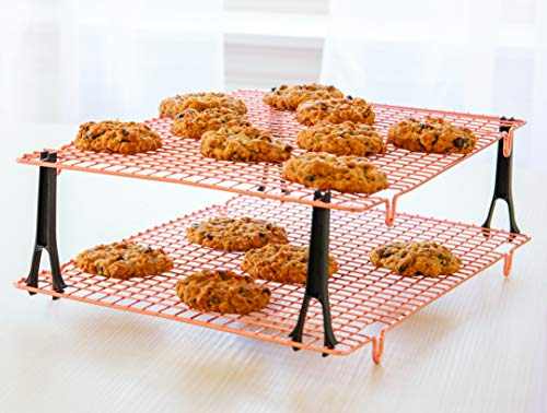 Nordic Ware Stackable Cooling Rack, 2 Piece, Copper