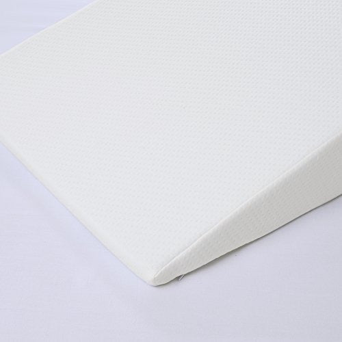 Sleep Philosophy Memory Foam Wedge Pillow White 22x24x7