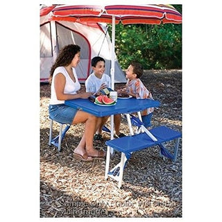 Nebraska Cornhuskers - Picnic Table Portable Folding Table with Seats, (Red)