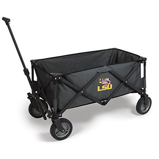 PICNIC TIME NCAA LSU Tigers Adventure Wagon Folding Wagon - Wagon Cart - Sport Utility Wagon - Beach Wagon Collapsible