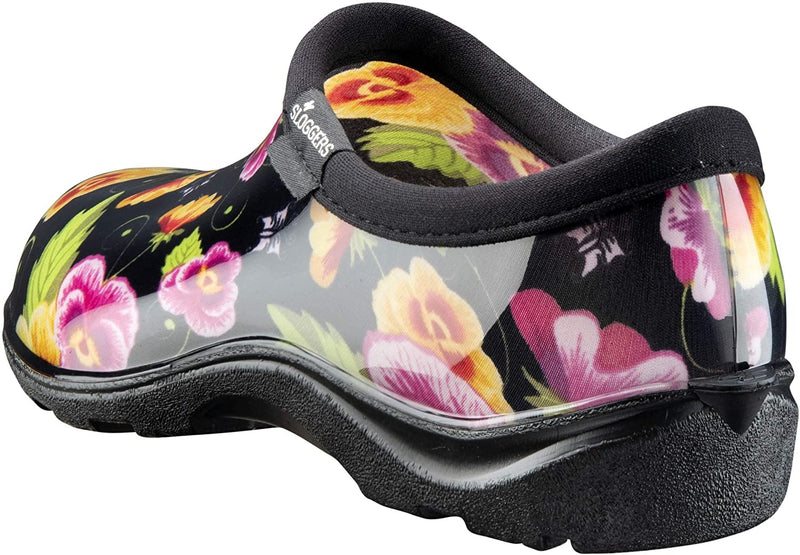 Sloggers 5114BP06 Garden Shoe, 6 Pansy Black/Purple