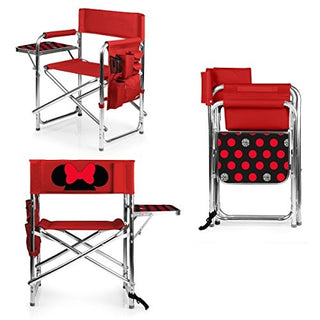 PICNIC TIME Disney Classics Minnie Mouse Portable Folding Sports Chair, Red