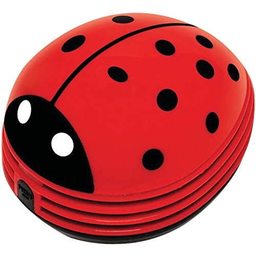 Starfrit Lady Bug Design Mini Table Cleaner/Vacuum, Red