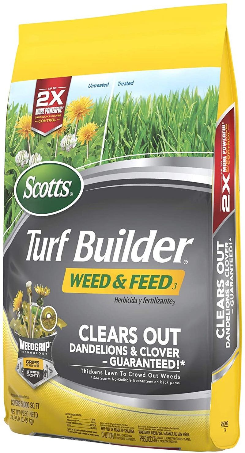 Scotts 25006A 5M Turf Builder Weed Feed, 5,000 sq. ft
