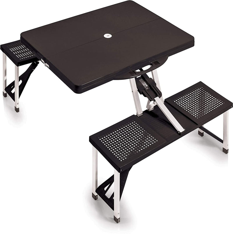 ONIVA - a Picnic Time Brand Portable Folding Picnic Table with Seating for 4, Black, 36.2" x 18" x 5.5"