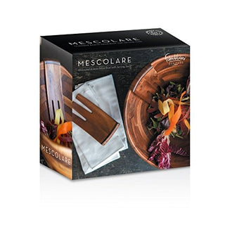 TOSCANA - a Picnic Time Brand Fabio Viviani Mescolare Salad Bowl Serving Set