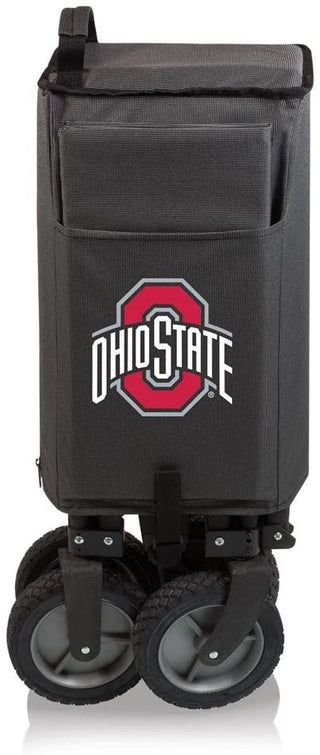 ONIVA - a Picnic Time brand Ohio State Buckeyes - Adventure Wagon Portable Utility Wagon, (Dark Gray)