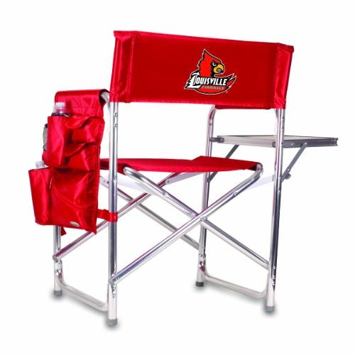 PICNIC TIME NCAA Louisville Cardinals Sports Folding Chair, Red, One Size (809-00-100-304-0)