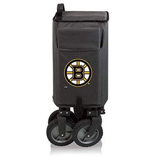 PICNIC TIME NHL Boston Bruins Adventure Wagon Folding Wagon - Wagon Cart - Sport Utility Wagon - Beach Wagon Collapsible
