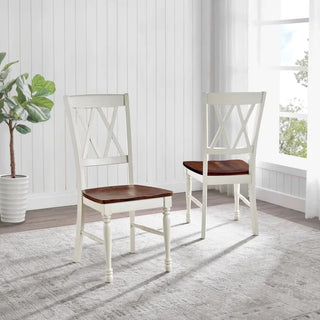 Shelby Dining Chairs (Set of 2), Distressed White
