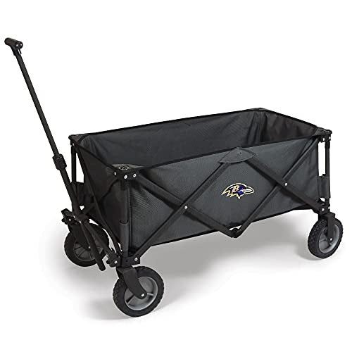 PICNIC TIME Baltimore Ravens Adventure Wagon Folding Utility Tailgate Wagon