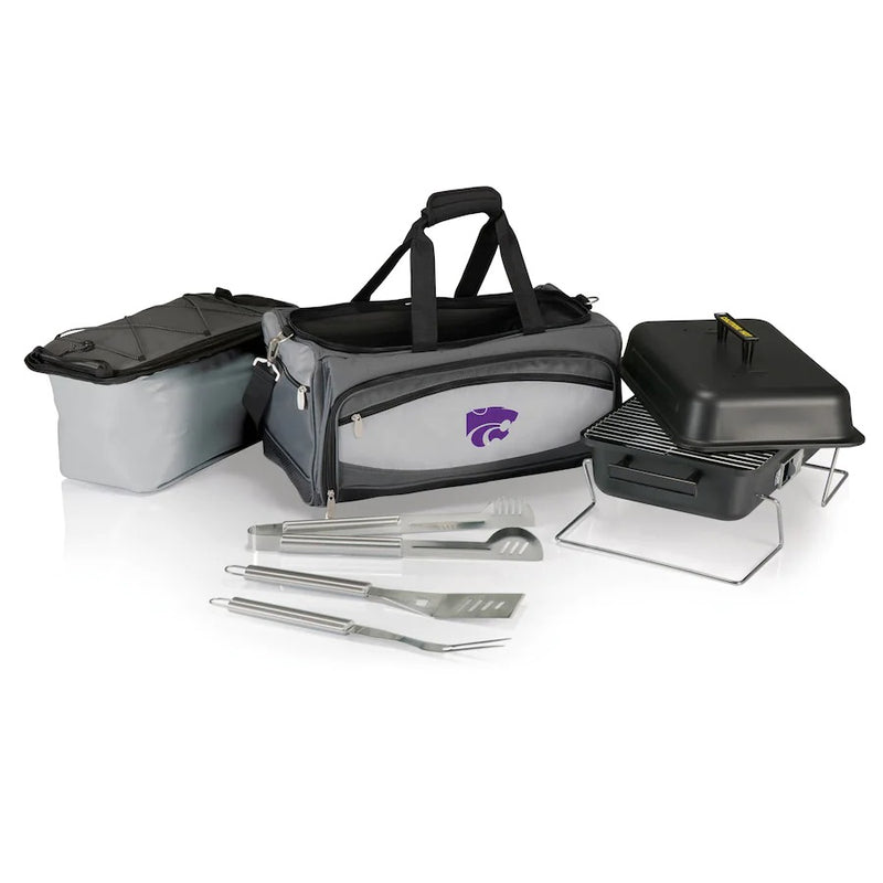 Kansas State Wildcats Portable Charcoal Grill & Cooler Tote