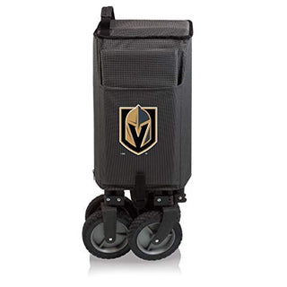 PICNIC TIME NHL Vegas Golden Knights Adventure Wagon Folding Wagon - Wagon Cart - Sport Utility Wagon - Beach Wagon Collapsible