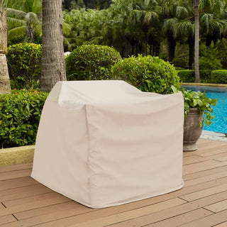 Crosley Furniture Heavy-Gauge Reinforced Vinyl Outdoor Chair Cover, Tan