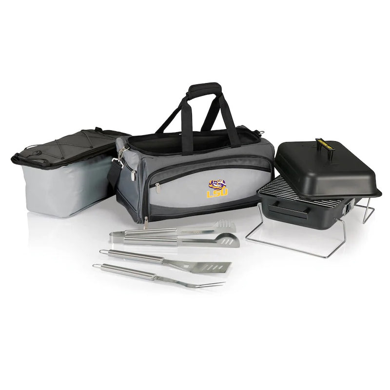 LSU Tigers Portable Charcoal Grill & Cooler Tote