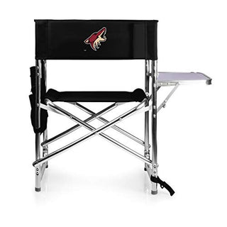 PICNIC TIME NHL Arizona Coyotes Sports Chair with Side Table - Beach Chair - Camp Chair for Adults