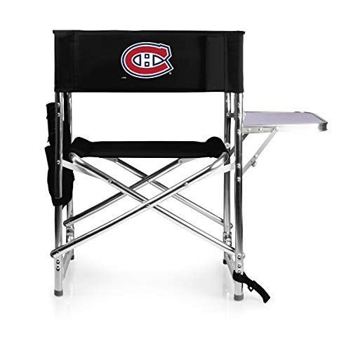 PICNIC TIME NHL Montreal Canadiens Sports Chair with Side Table - Beach Chair - Camp Chair for Adults