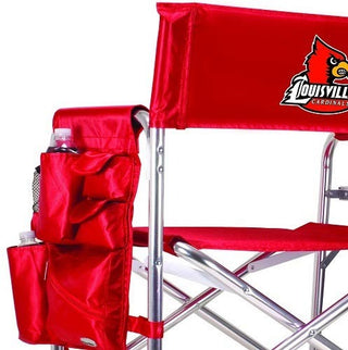 PICNIC TIME NCAA Louisville Cardinals Sports Folding Chair, Red, One Size (809-00-100-304-0)