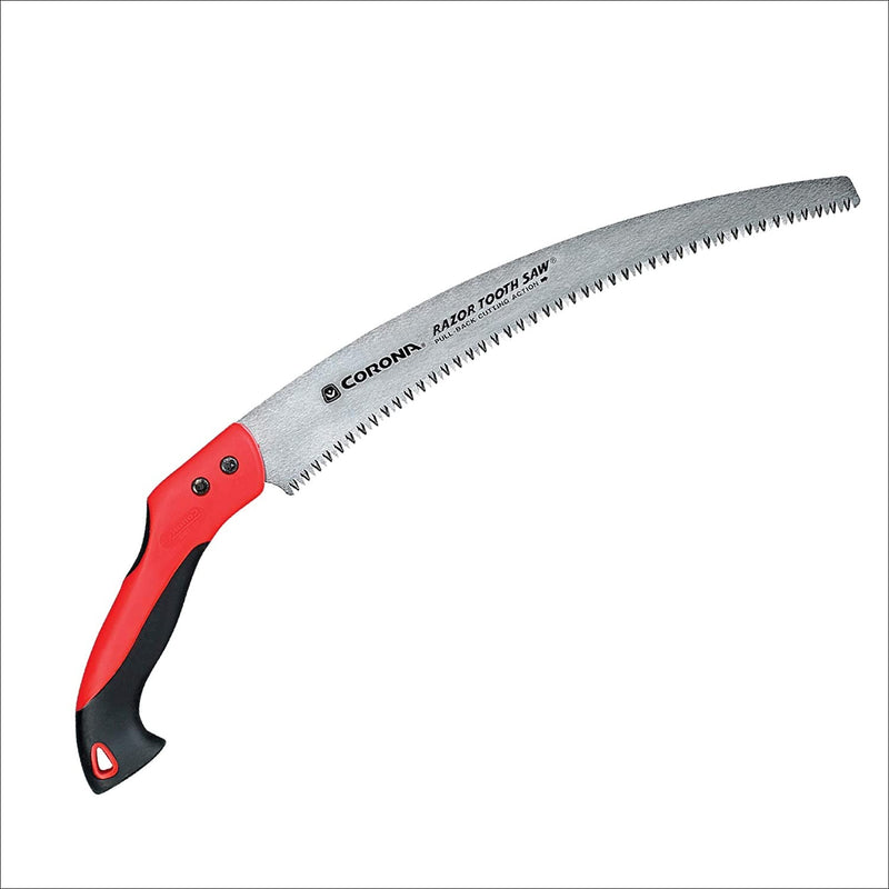 Corona Tools 14-Inch RazorTOOTH Pruning Saw | Tree Saw Designed for Single-Hand Use | Curved Blade Hand Saw | Cuts Branches Up to 8" in Diameter | RS 7395