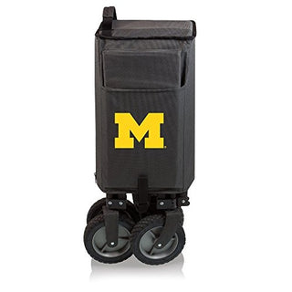 PICNIC TIME NCAA Michigan Wolverines Adventure Wagon Folding Wagon - Wagon Cart - Sport Utility Wagon - Beach Wagon Collapsible