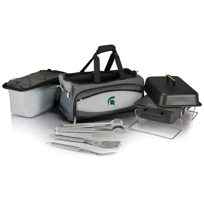 Michigan State Spartans Portable Charcoal Grill & Cooler Tote