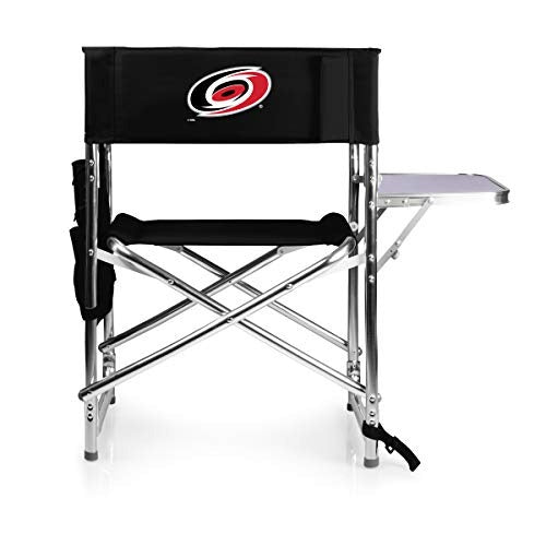 NHL Carolina Hurricanes Sports Chair with Side Table - Beach Chair - Camp Chair for Adults
