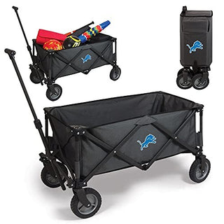 PICNIC TIME Detroit Lions Adventure Wagon Folding Utility Tailgate Wagon