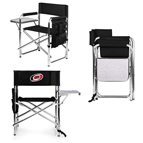 NHL Carolina Hurricanes Sports Chair with Side Table - Beach Chair - Camp Chair for Adults