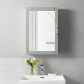 Savannah Mirrored Wall Cabinet Gray - Crosley
